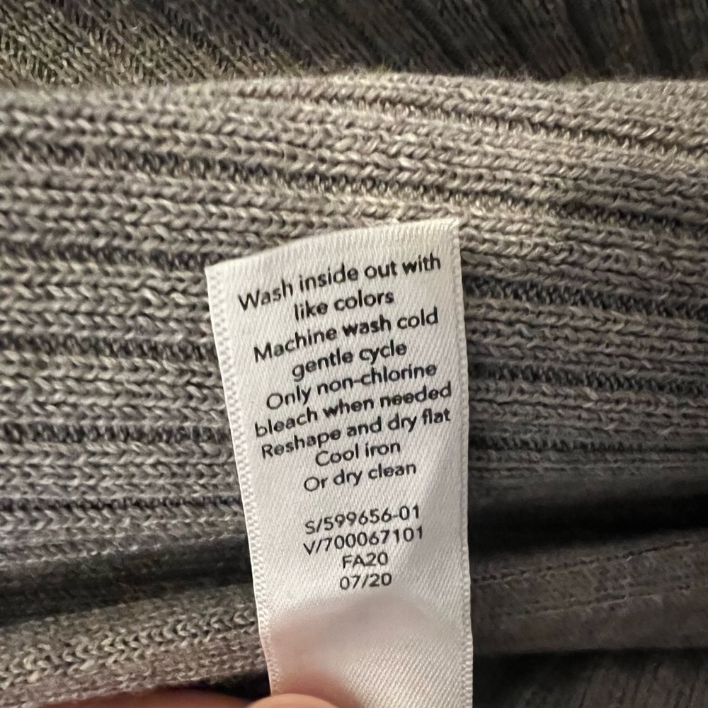 Athleta Gray Solstice Wrap Sweater Wool Blend, Small - Picture 6 of 6
